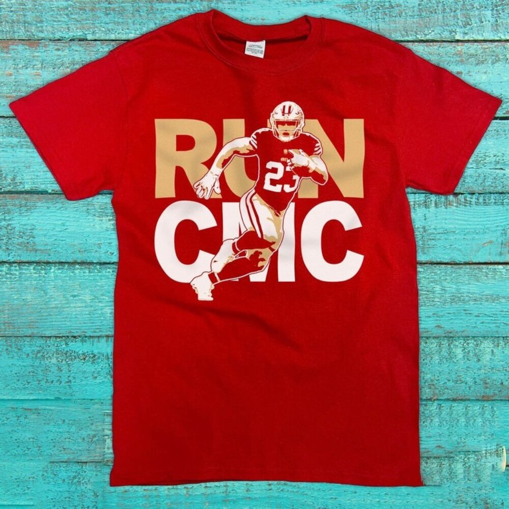San Francisco 49ers Run CMC Rare Vintage Shirt 79